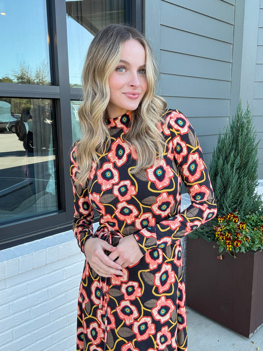 Elizabeth James Stevie Dress in Poppies