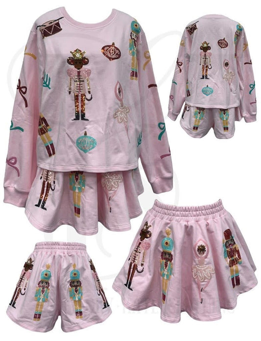 Sequin Nutcracker Skort (preorder)