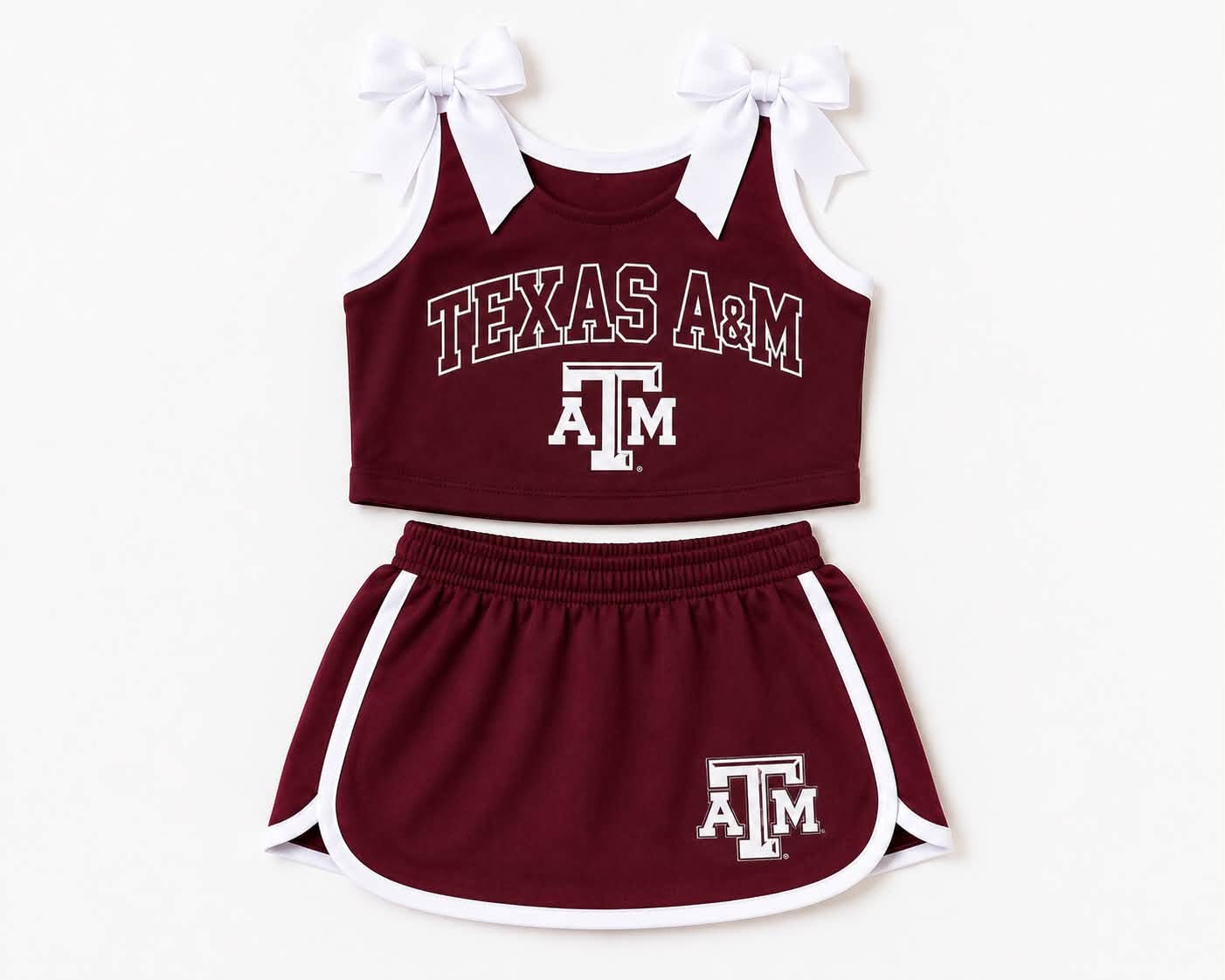 Gameday Bow Skort Set in Texas A&M