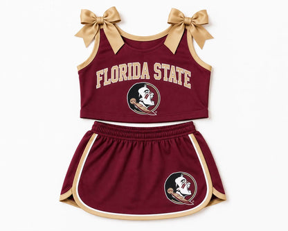 Gameday Bow Skort Set in FSU