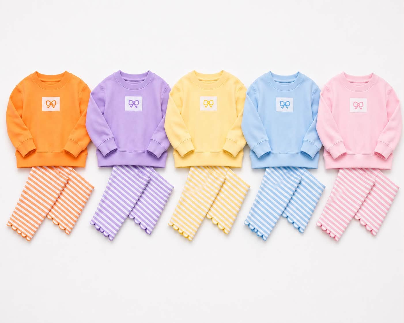 Girls Bow Detail Legging Set (PREORDER)
