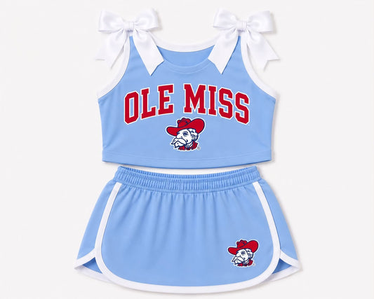 Gameday Bow Skort Set in Ole Miss