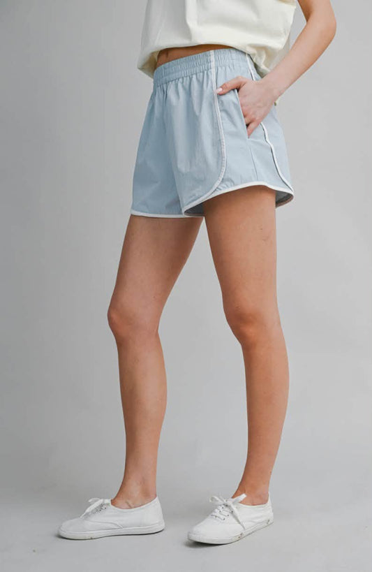 Nylon Shorts (Light Blue or Navy)