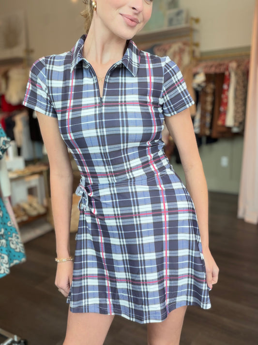 Smith and Quinn Ivy Dress in Prim Navy Plaid