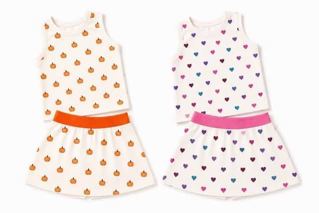 Girls Pumpkin Skort Set (preorder)