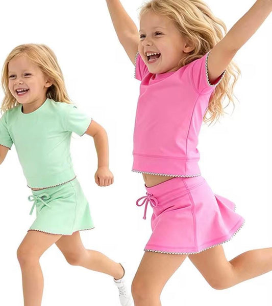 Kid Scallop Skort Set (preorder)