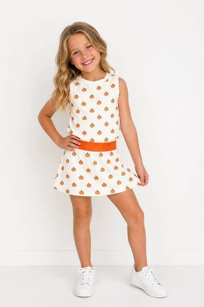 Girls Pumpkin Skort Set (preorder)