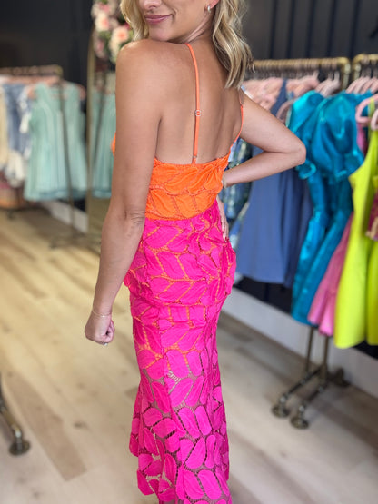 Colorblock Maxi Dress
