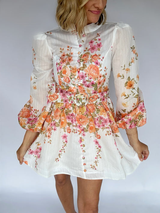 Floral Button Up Dress