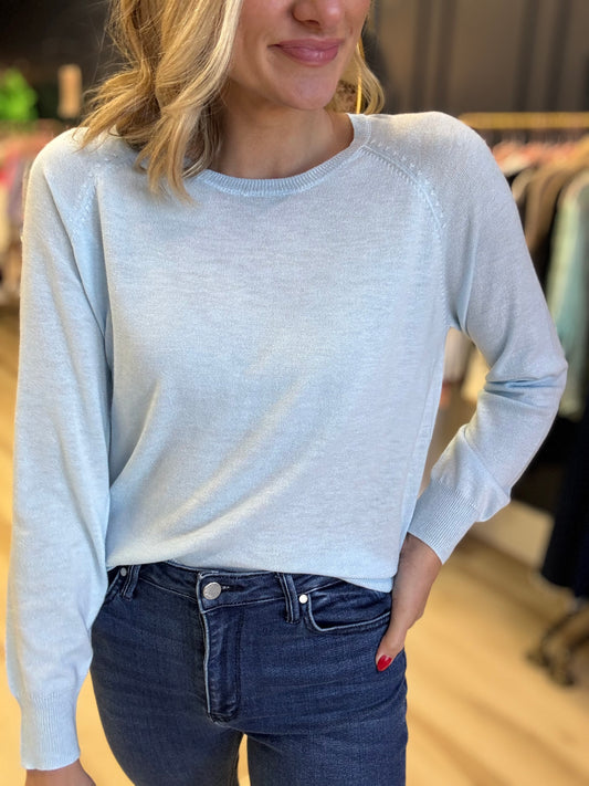 Natalie Sweatshirt in Light Blue