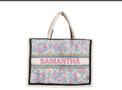 Custom Beaded Tote Bag (PREORDER)