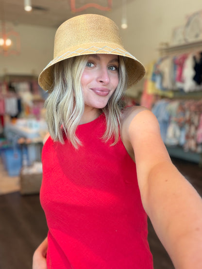 Alya Sleeveless Set in Red