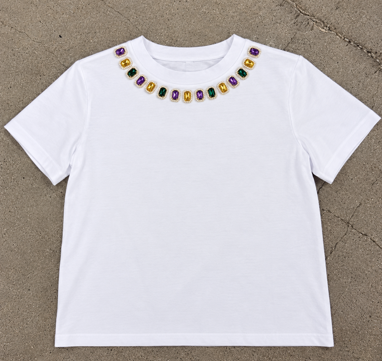 Rhinestone Gem Mardi TEE (PREORDER)