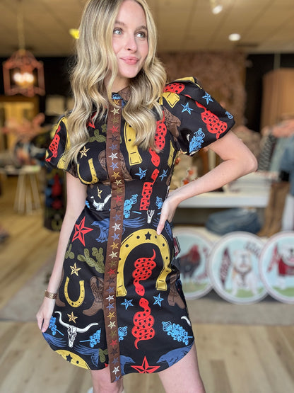 Emily Mccarthy Britt Dress in Lonestar