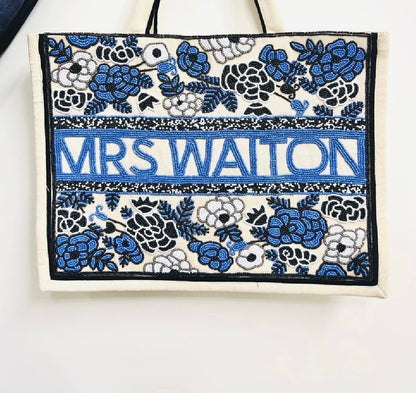 Custom Beaded Tote Bag (PREORDER)