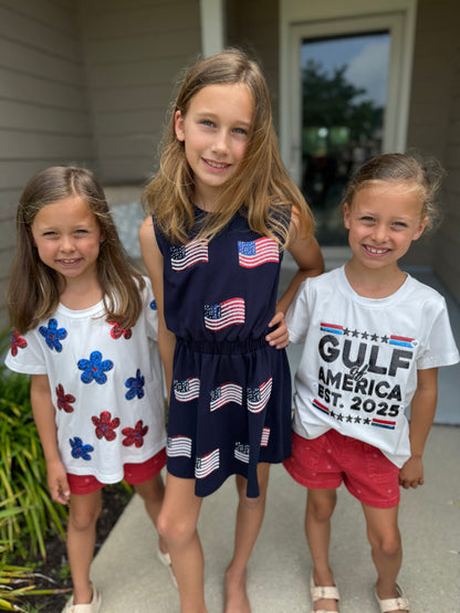 Sequin Flag Dress in Kid