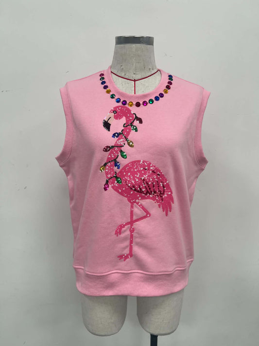 Christmas Flamingo Top (PREORDER) MOM + ME