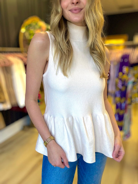 Cream Sweater Tank