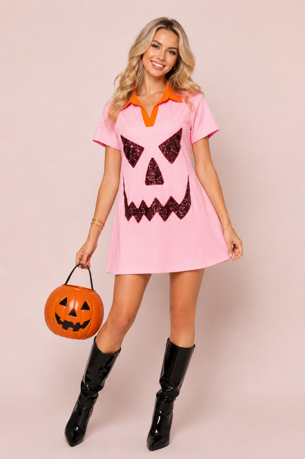 Sequin Pumpkin Dress Mom + Me PREORDER