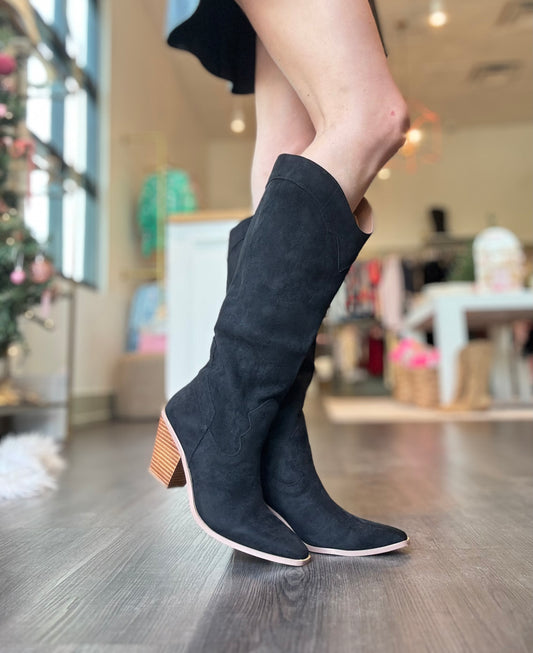 Knee High Boot - Black