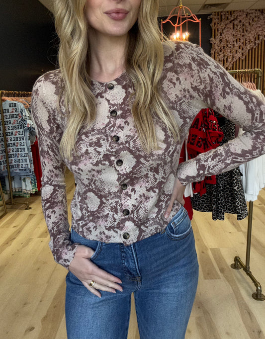 Ella Snake Knit Top