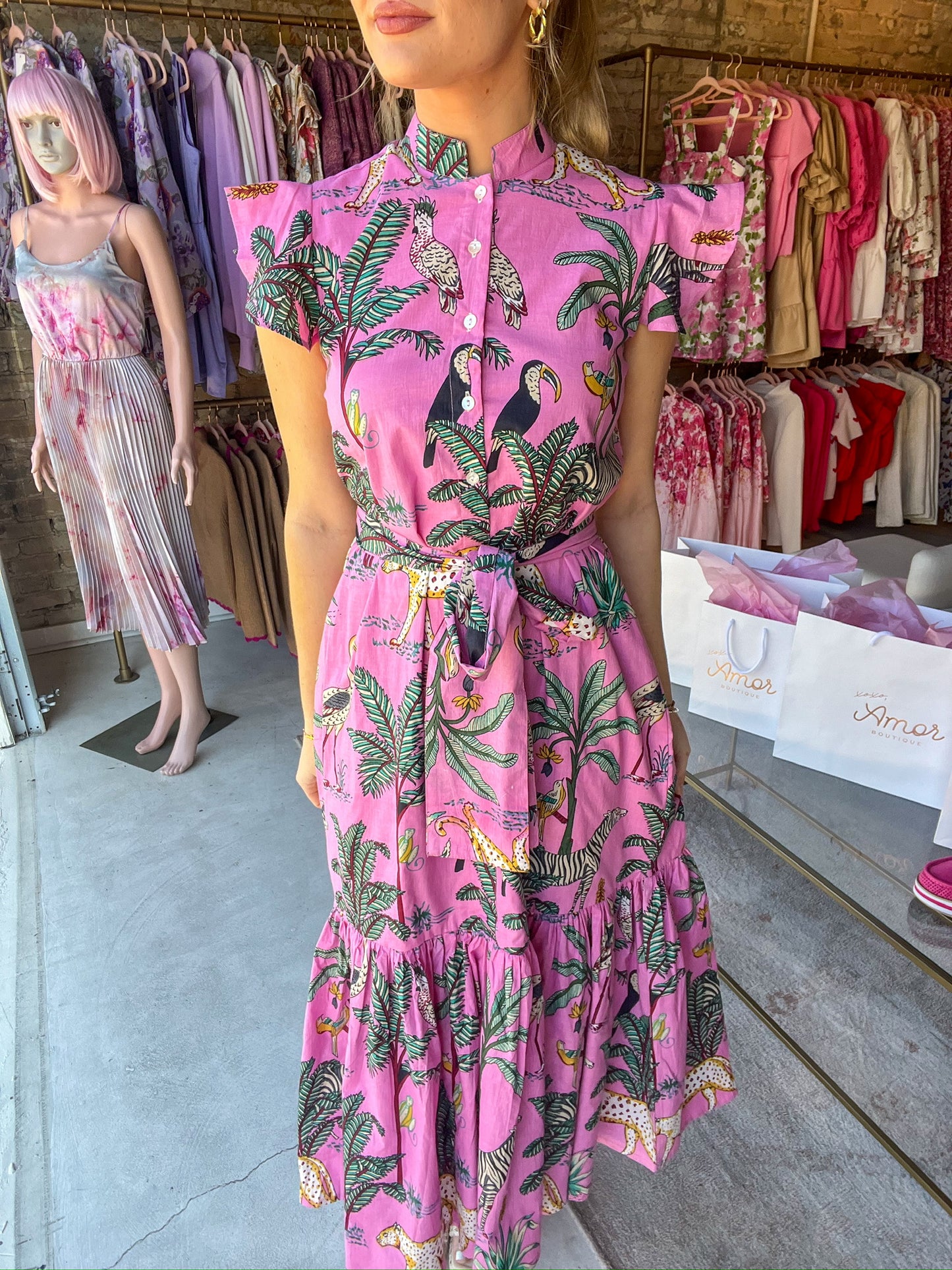 Pink Cayman Tea Dress