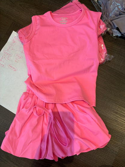 Girls Butterfly Short Set (multiple colors)