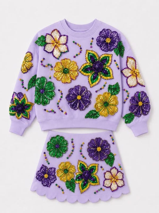 Float Flowers Mardi Gras Set (PREORDER)