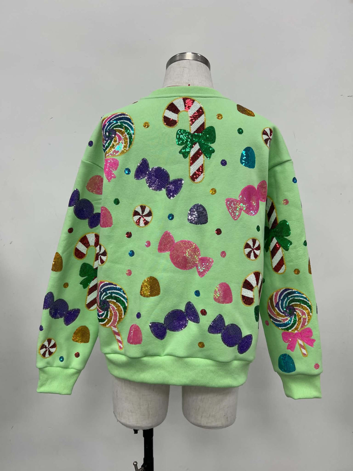 Christmas Sequin Candyland Nutcracker Sweatshirt Mom + Me (PREORDER)