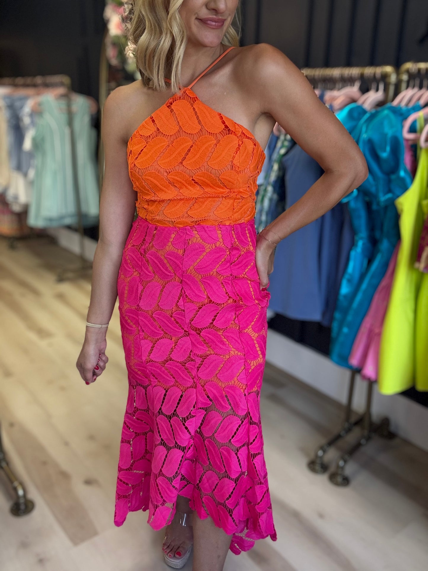 Colorblock Maxi Dress