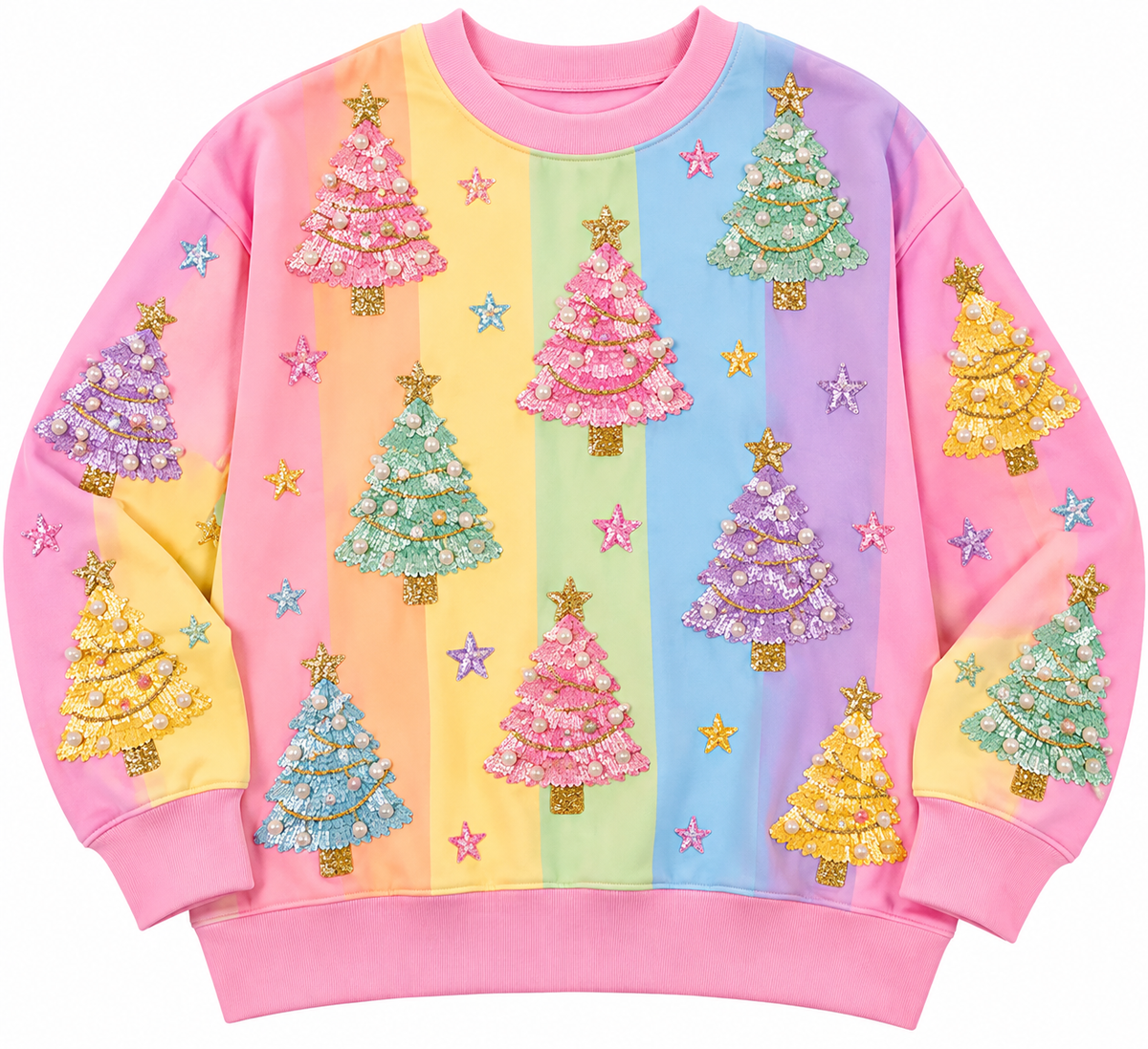 Pastel Christmas Tree  Sweatshirt (MOM + ME) PREORDER