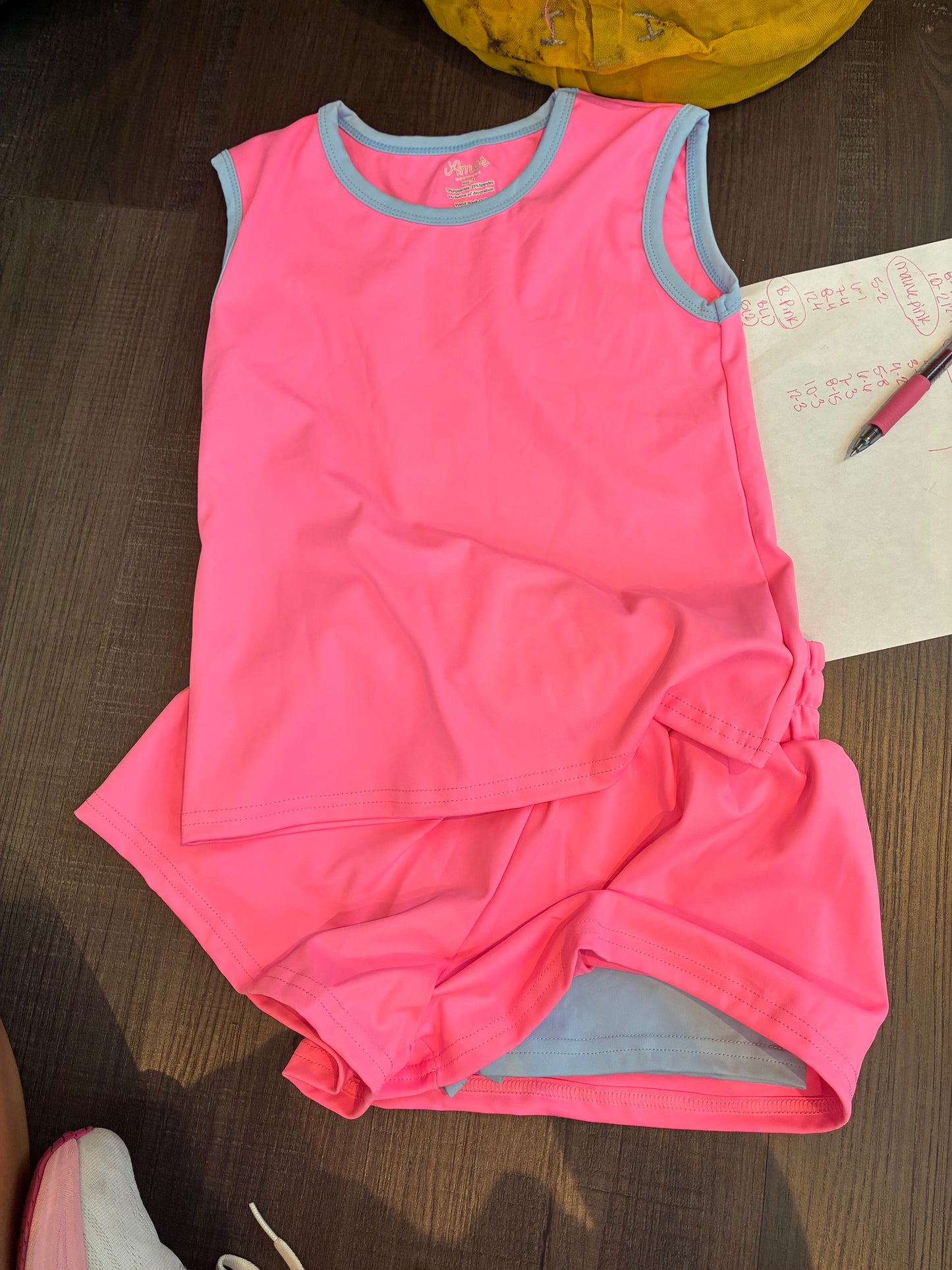 Kids Contrast Trim Butterfly Short Set