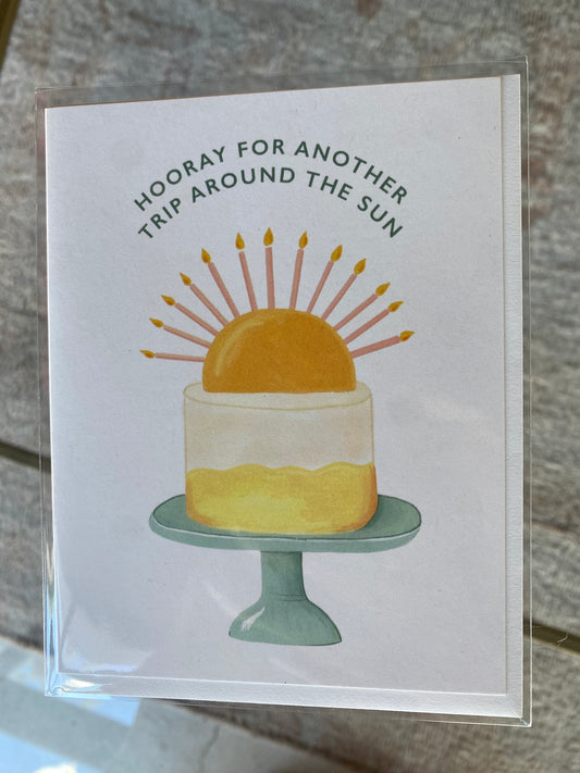 Trip Around the Sun Birthday Card