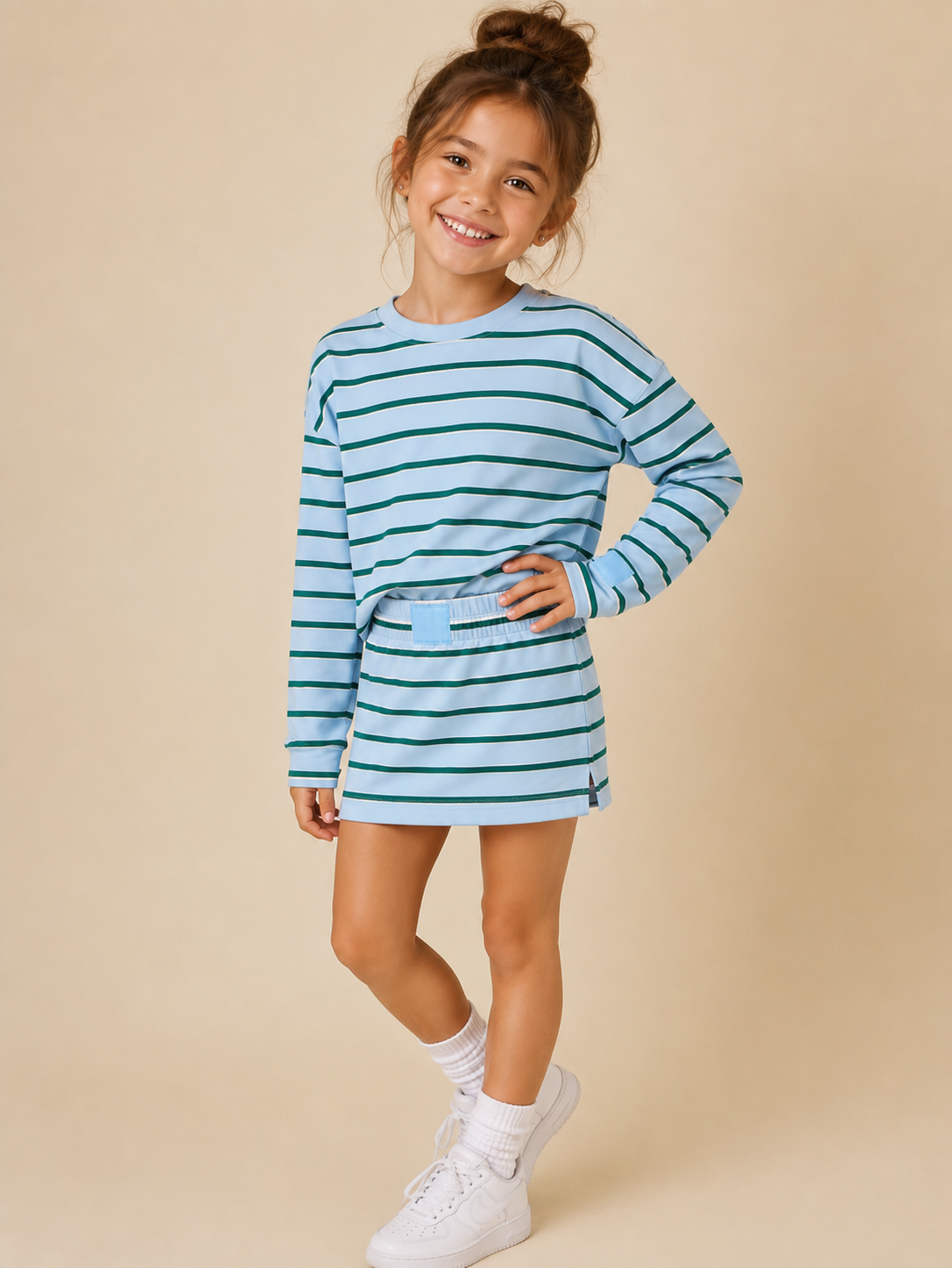 Mom + Me Striped Skort Set (PREORDER)