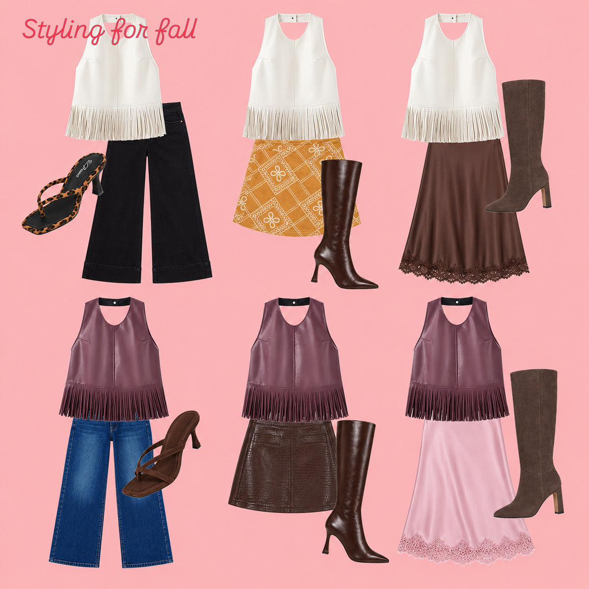 Fringe Detail Fall Top - Wine