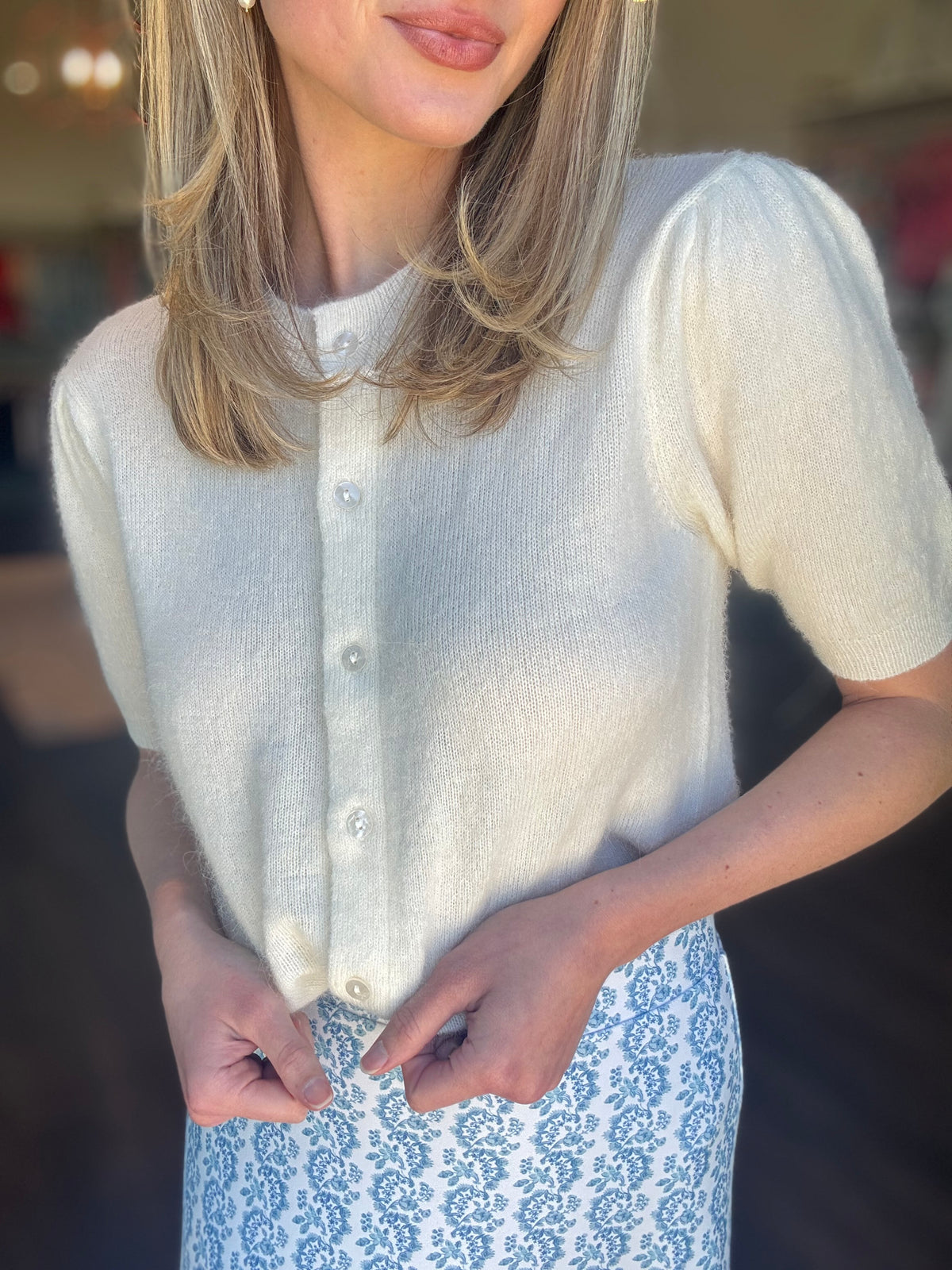 Smith and Quinn Desi Sweater in Cream