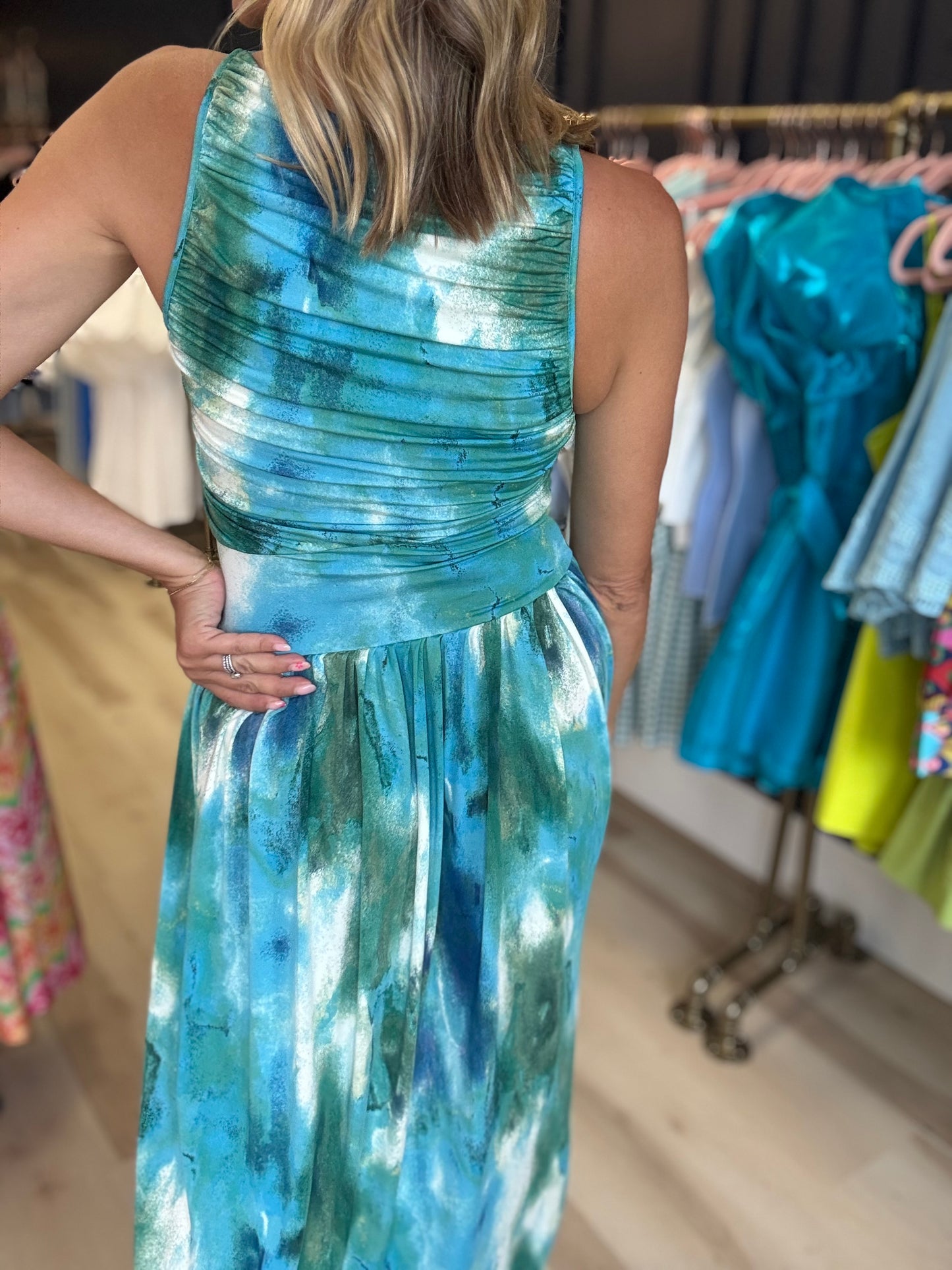 Terrie Blue Maxi Dress
