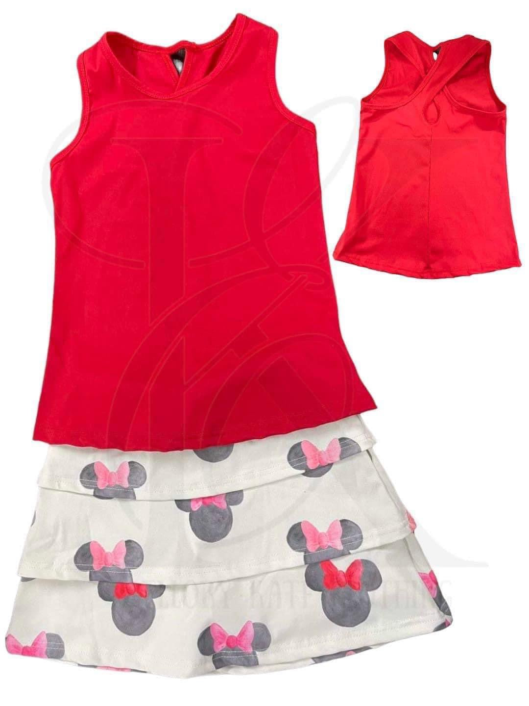 PREORDER Red Minnie Athleisure Set