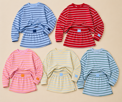 Mom + Me Striped Skort Set (PREORDER)