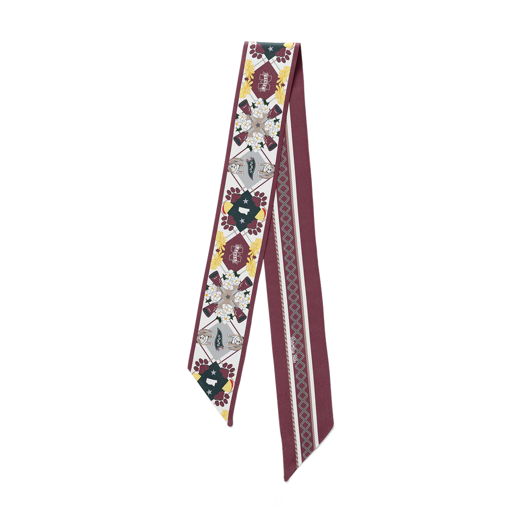 Saturday Silks Skinny Scarf (PREORDER/Multiple teams)