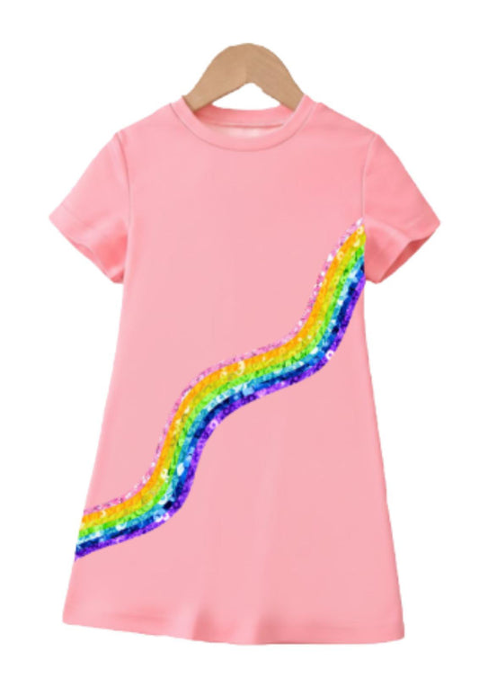 Sequin Stripe Dress (Multiple colors) (PREORDER)