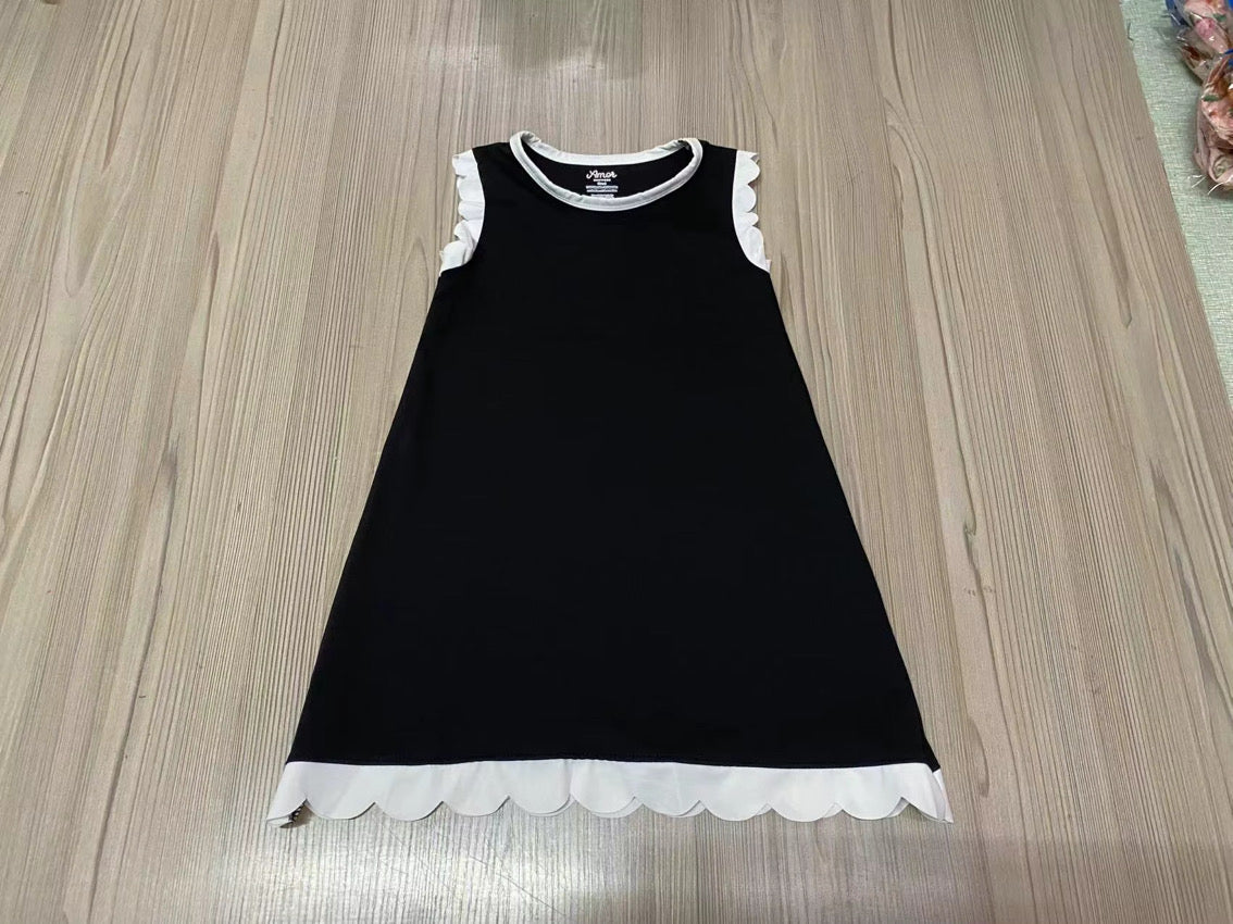 Scallop Detail Dress (multiple colors)