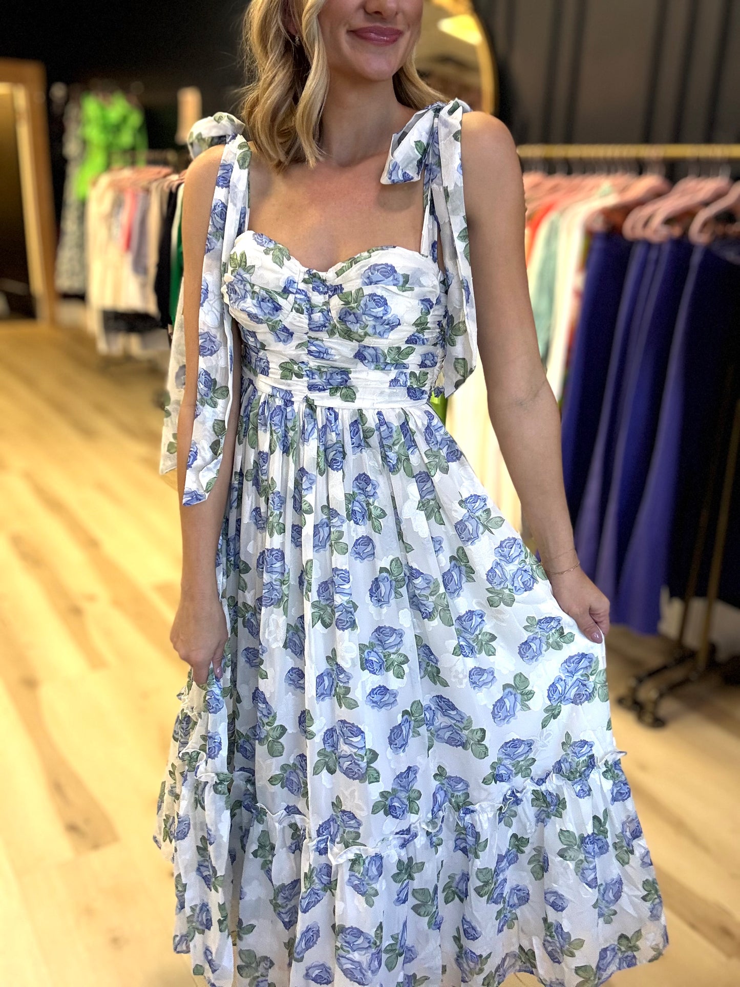 Floral Chiffon Midi