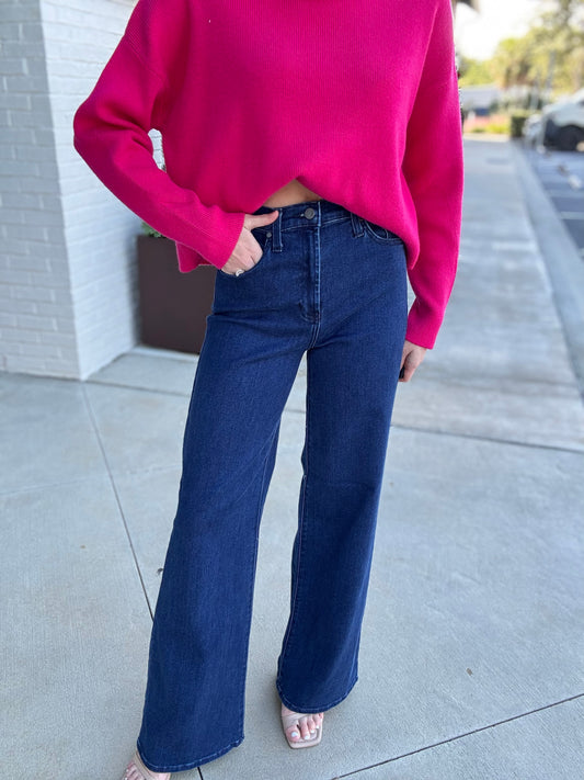Palazzo High Rise Denim