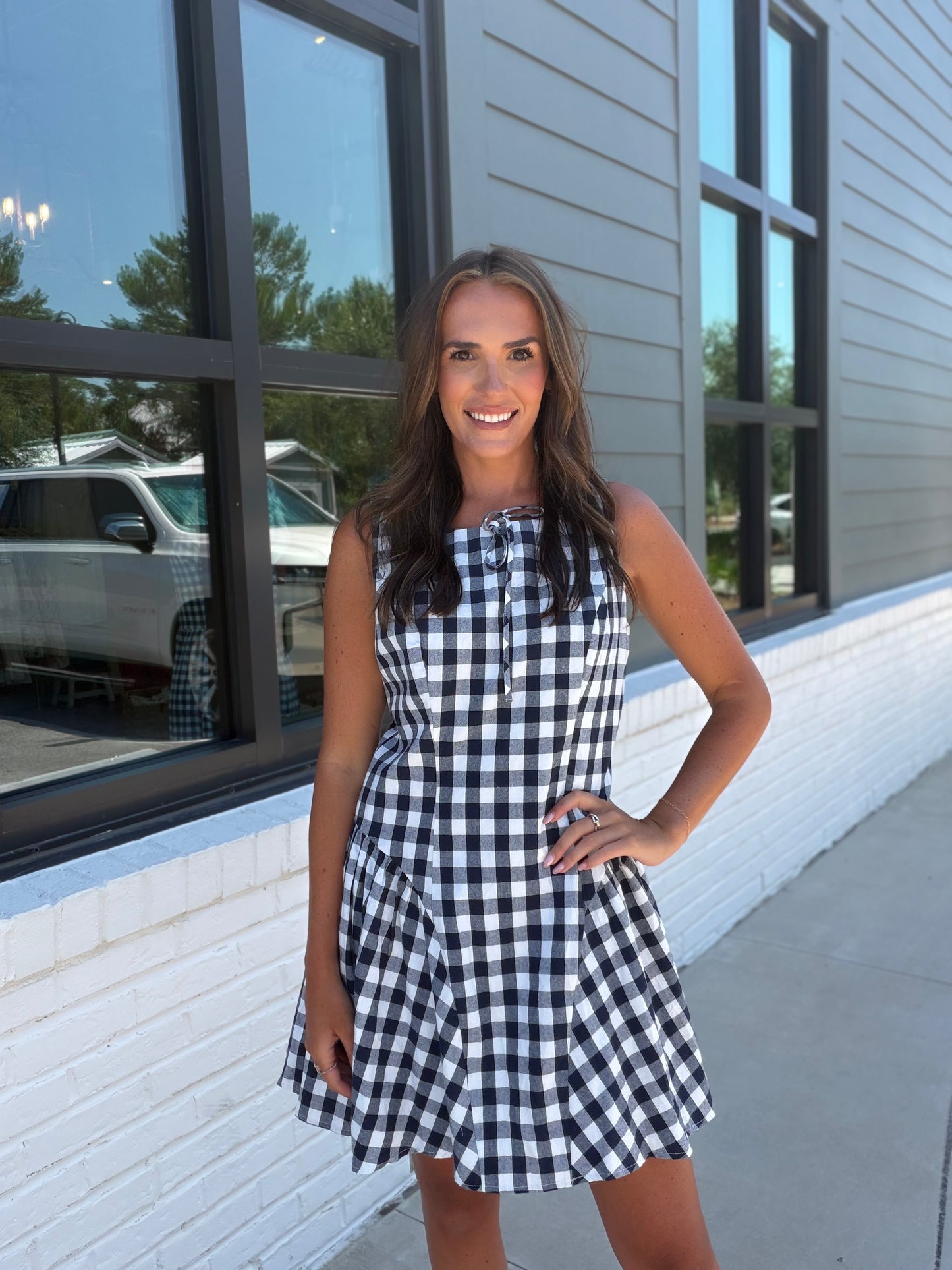 Vintage Gingham Mini Dress