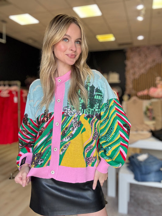 Queen of Sparkles Licensed Yellow Brick Road to Oz Cardigan