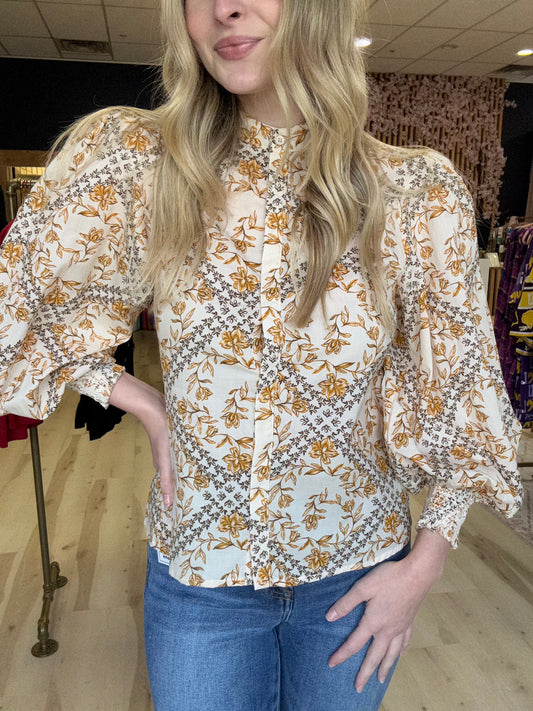 Elizabeth Floral Top