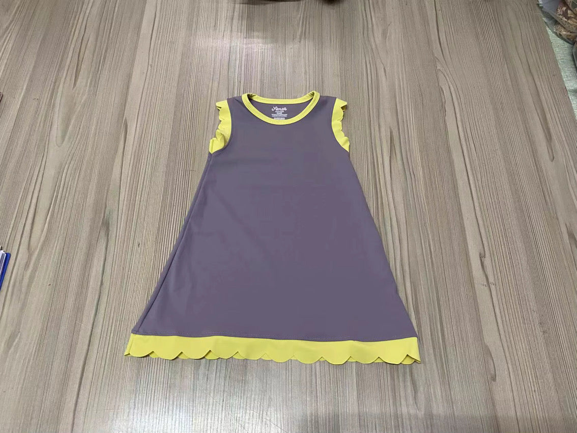Scallop Detail Dress (multiple colors)