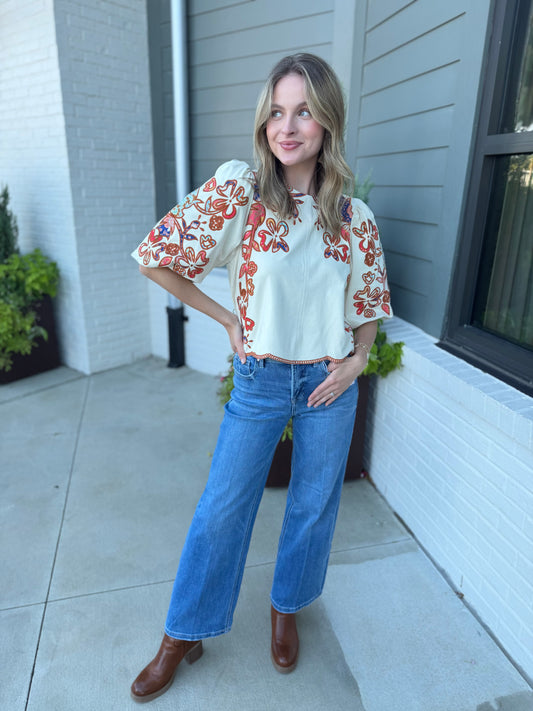 Tummy Control High Rise Ankle Denim