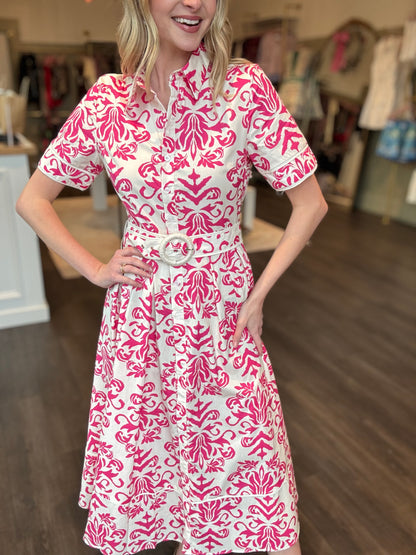Printed Midi Dress